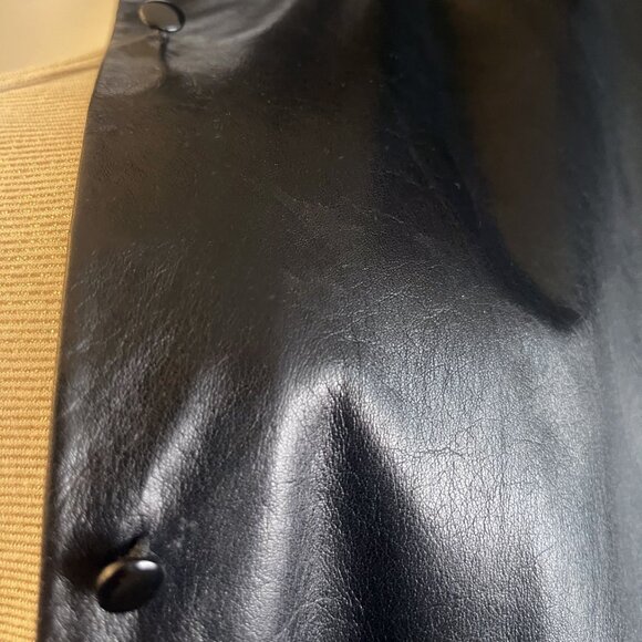 COPY - Black Lambskin Leather Shirt/Jacket fitted shacket by Wilson Leather - Picture 6 of 13